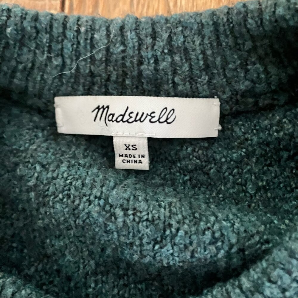EUC Madewell Embroidered Cross-Stitch Floral Pullover Sweater, Sz XS - Picture 5 of 5